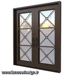 درب لابی آهنی پروفیلی کد 30732