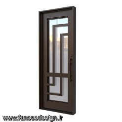 درب لابی آهنی پروفیلی کد 30730