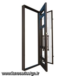 درب لابی آهنی پروفیلی کد 30729