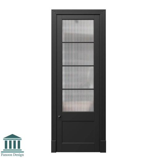 درب MDF کلاسیک شیشه خور کد 30804