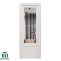 درب MDF کلاسیک شیشه خور کد 30804