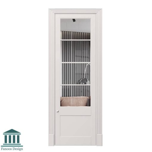 درب MDF کلاسیک شیشه خور کد 30804