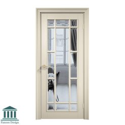درب چوبی کلاسیک شیشه خور کد 30803 8 درب چوبی کلاسیک شیشه خور کد 30803