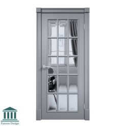 درب چوبی کلاسیک شیشه خور کد 30803