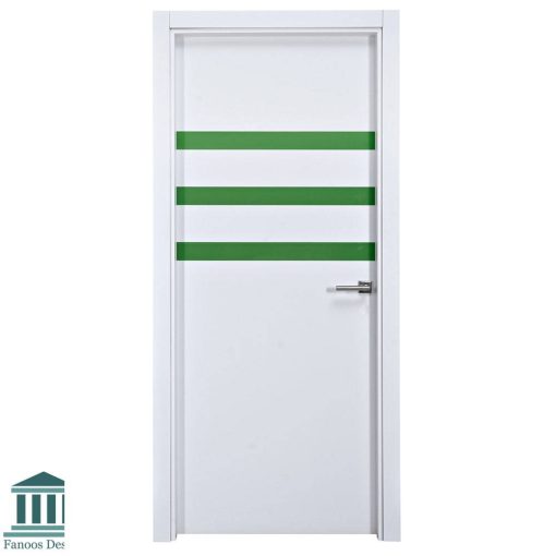 درب اتاق اداری MDF مدرن با رنگ پوششی و استیل خور کد 30735