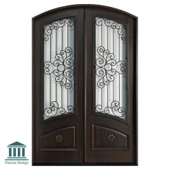 سبد خرید 9 درب چوبی دو لنگه کلاسیک کد 30861
