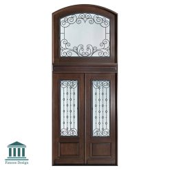 سبد خرید 21 درب لابی چوبی لوکس دو لنگه هلال کد 30843