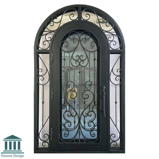 درب کلاسیک فلزی ورودی فرفورژه کد 30897