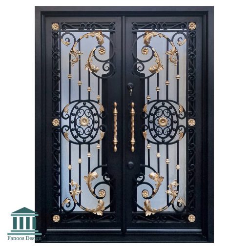 درب آهنی ورودی دو لنگه کد 30879