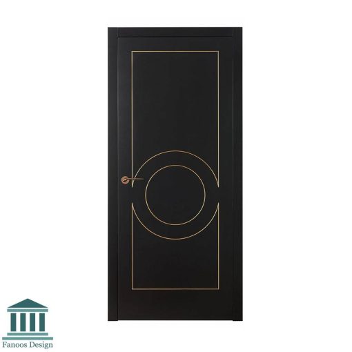 در اتاق خوب MDF طرح CNC با رنگ پوششی مشکی طلایی پلی اورتان MDF ضخامت 8 میل واناچای کد 30741