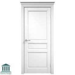 درب اتاقی سفید رنگ پلیاورتان سه قاب فرانسوی کد 30777 5 درب اتاق خواب MDF سه قاب فرانسوی کد 30777