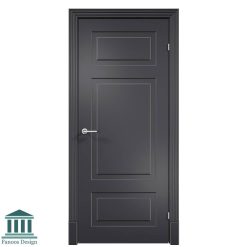 درب اتاق خواب نئو کلاسیک سفید براق کد 30772 5 درب اتاق خواب MDF سه قاب نئو کلاسیک کد 30772