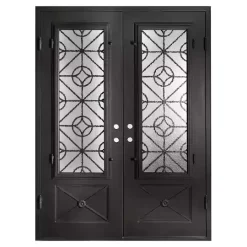 درب فلزی کلاسیک ساده دو لنگه کد 30932