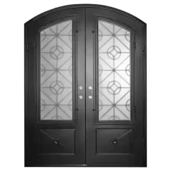 درب آهنی کلاسیک ساده دو لنگه کد 30931