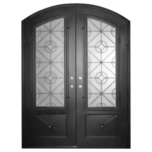 درب آهنی کلاسیک ساده دو لنگه کد 30931