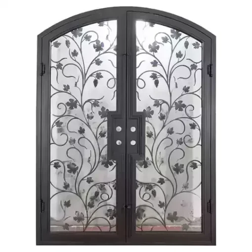 درب فلزی سنتی فرفورژه دو لنگه هلال کد 30935