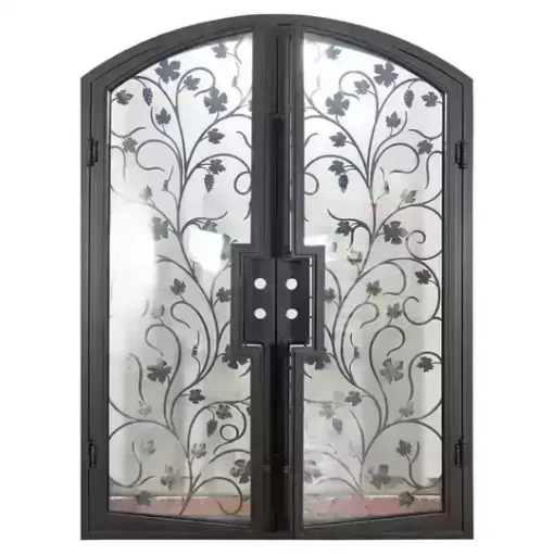 درب فلزی سنتی فرفورژه دو لنگه هلال کد 30935