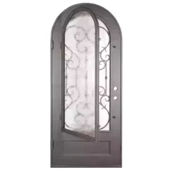 درب فرفورژه آهنی کلاسیک تک لنگه هلال کد 30926