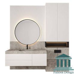 روشویی کابینتی و دیزاین حمام کد 30260