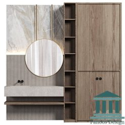 روشویی کابینتی و دیزاین حمام کد 30317