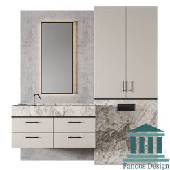 روشویی کابینتی و دیزاین حمام کد 30317