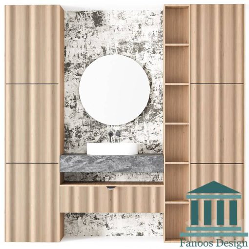 روشویی کابینتی و دیزاین حمام کد 30319