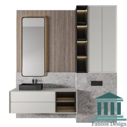 روشویی کابینتی و دیزاین حمام کد 30321