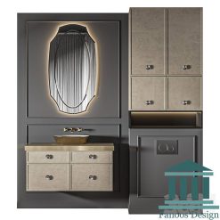 روشویی کابینتی کلاسیک کد 30326