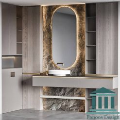 روشویی مدرن کابینتی و دیزاین حمام کد 30346