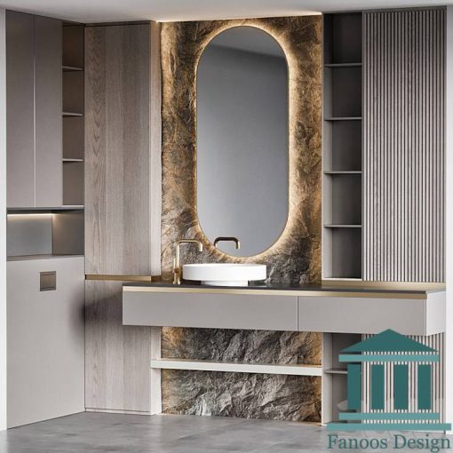 روشویی مدرن کابینتی و دیزاین حمام کد 30346