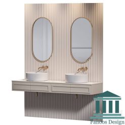 روشویی سنگی کابینتی و دیزاین سرویس بهداشتی کد 30352