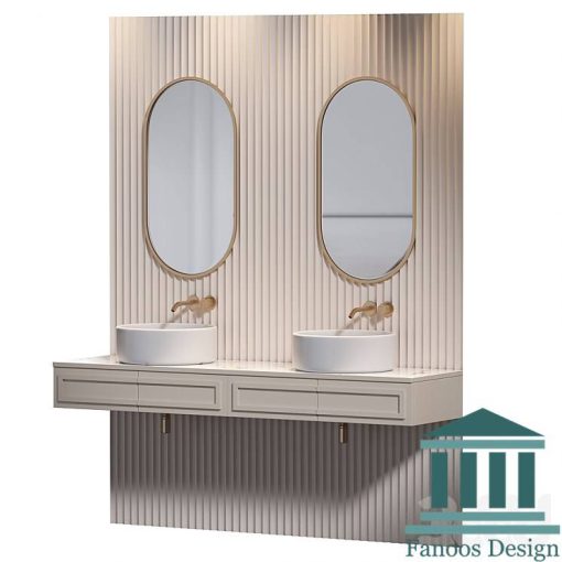 روشویی سنگی کابینتی و دیزاین سرویس بهداشتی کد 30352