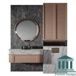 روشویی کابینتی و دیزاین سرویس بهداشتی کد 30357