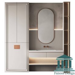روشویی کابینتی و دیزاین سرویس بهداشتی کد 30359