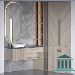 روشویی کابینتی و دیزاین سرویس بهداشتی کد 30366