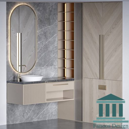 روشویی کابینتی و دیزاین سرویس بهداشتی کد 30366