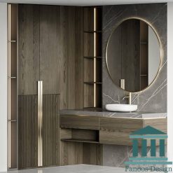 روشویی کابینتی و دیزاین سرویس بهداشتی کد 30367