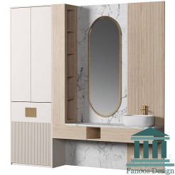 روشویی کابینتی و دیزاین سرویس بهداشتی کد 30368