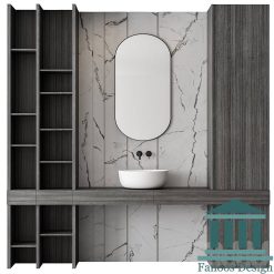 روشویی کابینتی و دیزاین سرویس بهداشتی کد 30372