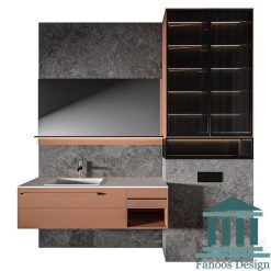 روشویی کابینتی و دیزاین سرویس بهداشتی کد 30373