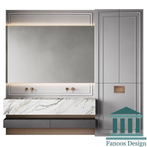 روشویی کابینتی و دیزاین حمام کد 30247