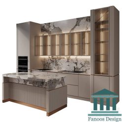 کابینت آشپزخانه با رنگ پلی اورتان کد 30404 3 کابینت آشپزخانه با رنگ پلی اورتان کد 30404