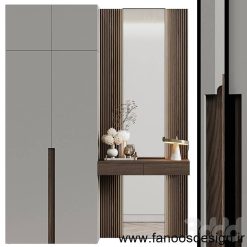 جالباسی و جاکفشی دیواری کد 30214