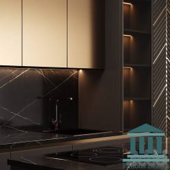 کابینت آشپزخانه مدرن با رنگ پلی اورتان کد 30403 7 36 3 | فانوس دیزاین تولید کننده انواع درب اتاق ، ضد سرقت، درب ورودی و ضد آل