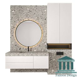 روشویی کابینتی و دیزاین حمام کد 30255