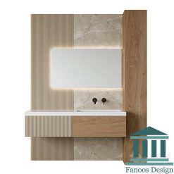 روشویی کابینتی و دیزاین حمام کد 30219