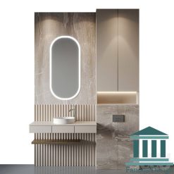 روشویی کابینتی و دیزاین حمام کد 30291