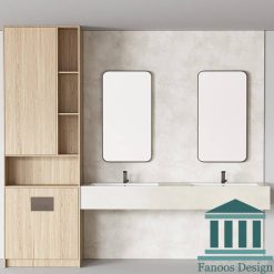 روشویی کابینتی و دیزاین حمام کد 30289