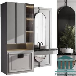 روشویی کابینتی و دیزاین حمام کد 30287