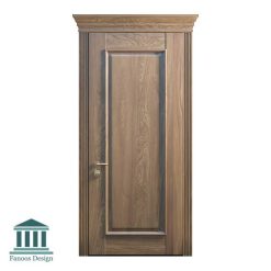 درب کلاسیک تمام چوب برجسته کد 30942